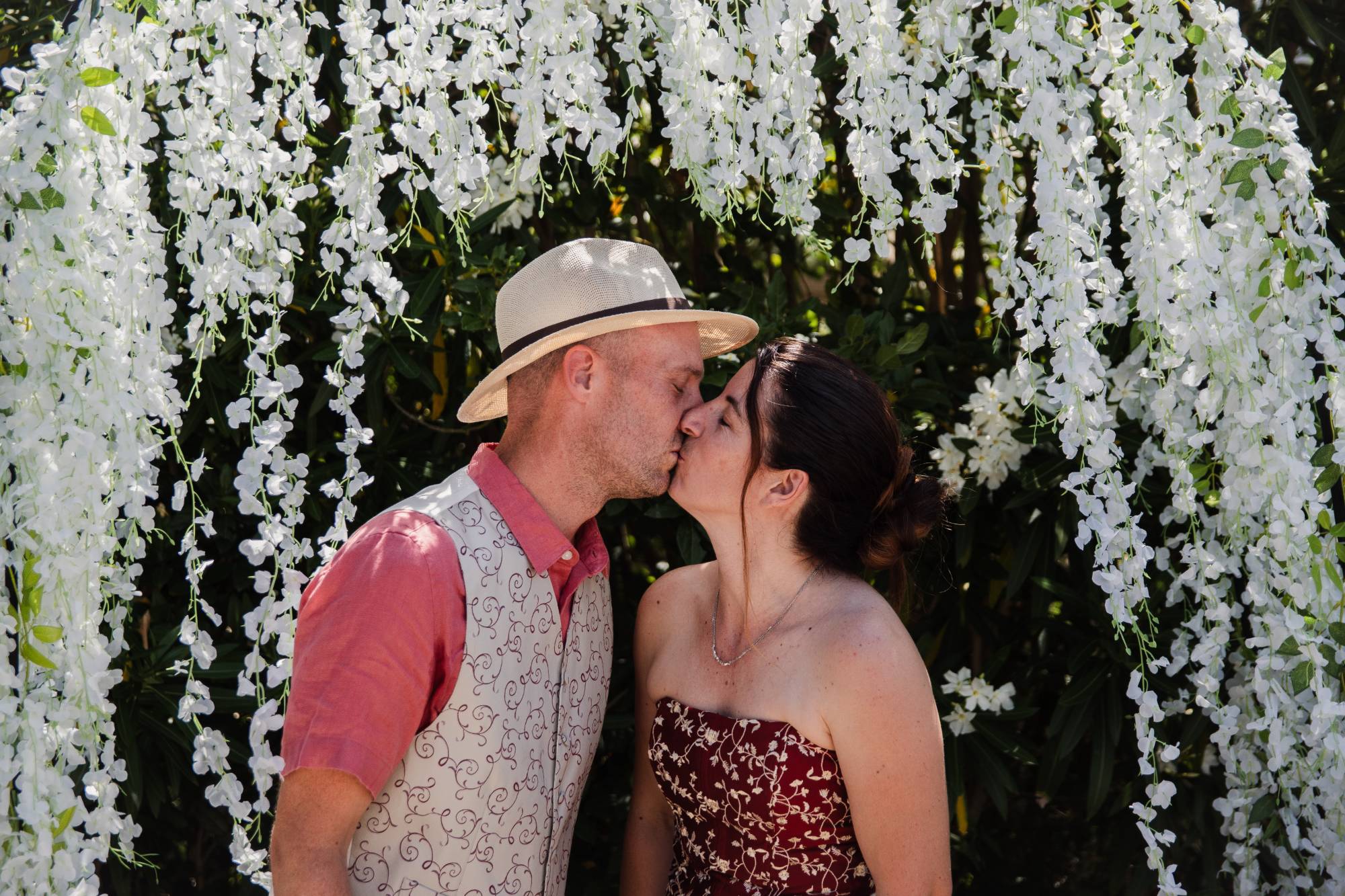 Baiser sous les fleurs